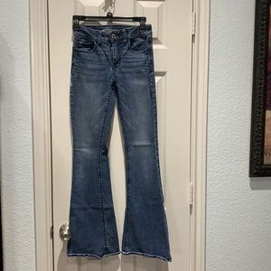 American Eagle Outfitters Mid Rise Junior Size 00 Flare